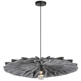 1 Light Grey Felt Shape Incandescent Pendant Chandelier