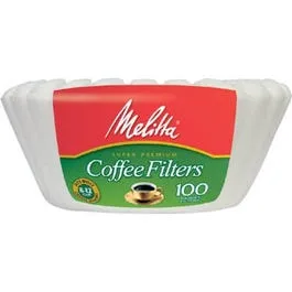 100-Count 8 - 12-Cup White Basket Coffee Filters