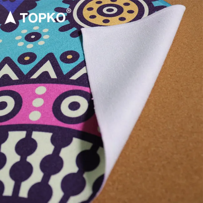 100% Grippy Microfiber Yoga Towel with Custom Printing(no silicon dot)