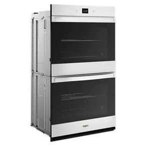 100 Total Cubic Feet Double Wall Oven With Air Fry When Connected - White