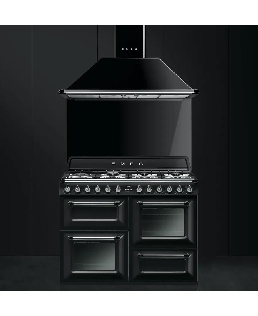 110cm Victoria Traditional Dual Fuel Range Cooker | Black