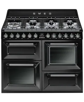 110cm Victoria Traditional Dual Fuel Range Cooker | Black