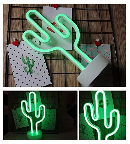 12 Inch Mini Neon Cactus