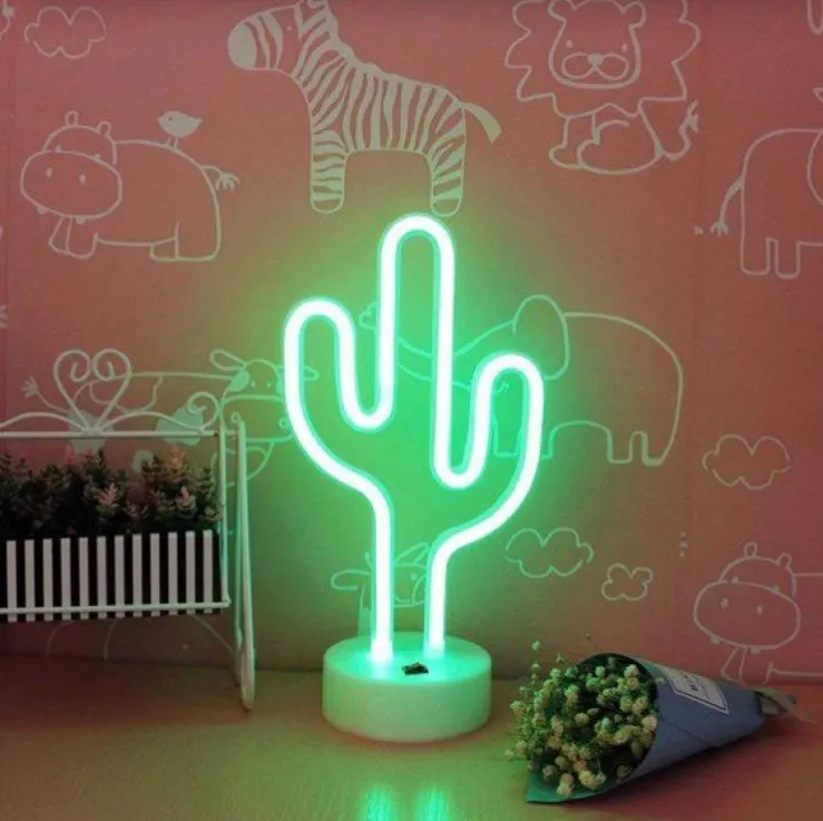 12 Inch Mini Neon Cactus