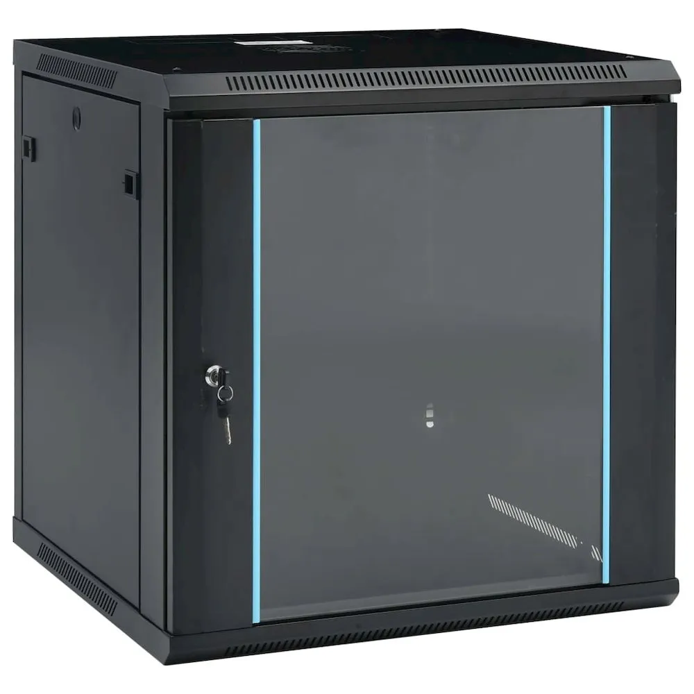 12U Wall Mounted Network Cabinet 19" IP20 23.6"x23.6"x25.2"