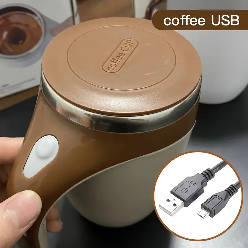 1pc Electric SelfStirring Coffee Cup for Home and Travel