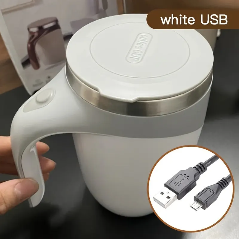 1pc Electric SelfStirring Coffee Cup for Home and Travel