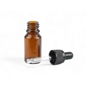 25ml Glass Dropper Bottle Amber Brown with Pipette Lid