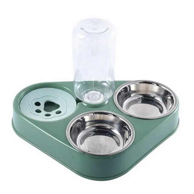 3 in 1 Pet Bowl Automatic Feeder Food Bowl