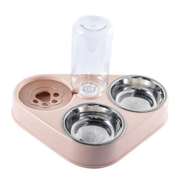 3 in 1 Pet Bowl Automatic Feeder Food Bowl