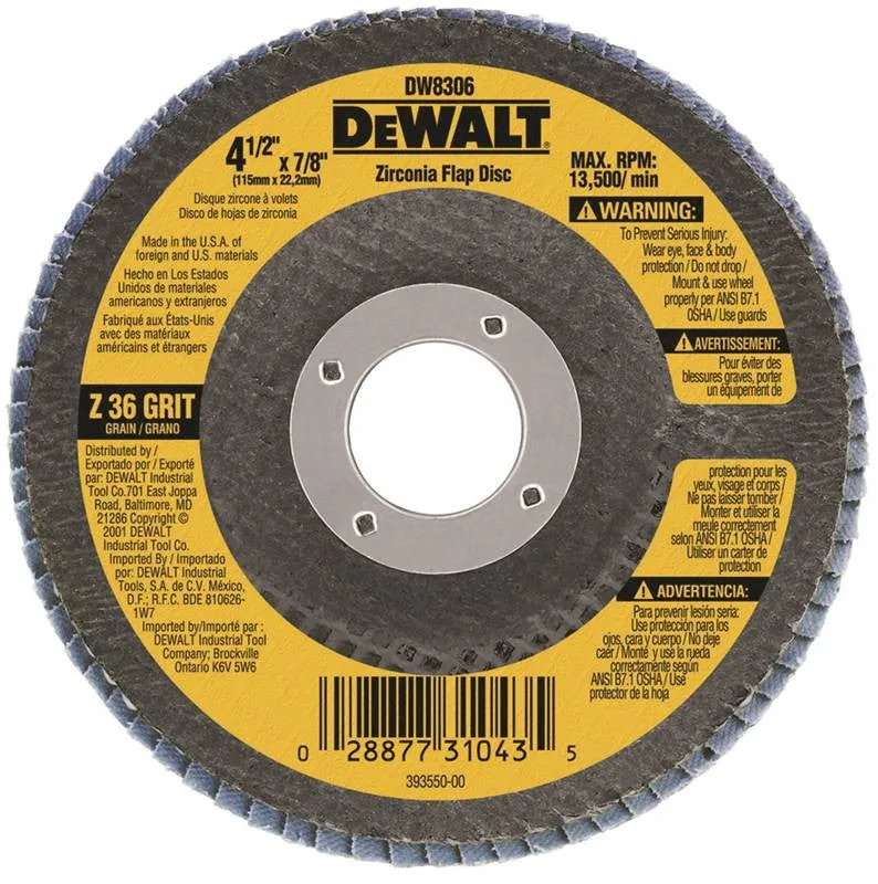 4-1-2x7-8 36grit Flap Wheel