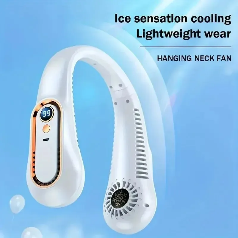 50% Discount on Checkout-Stay Cool and Hands Free with the Portable  Rechargeable Neck Fan