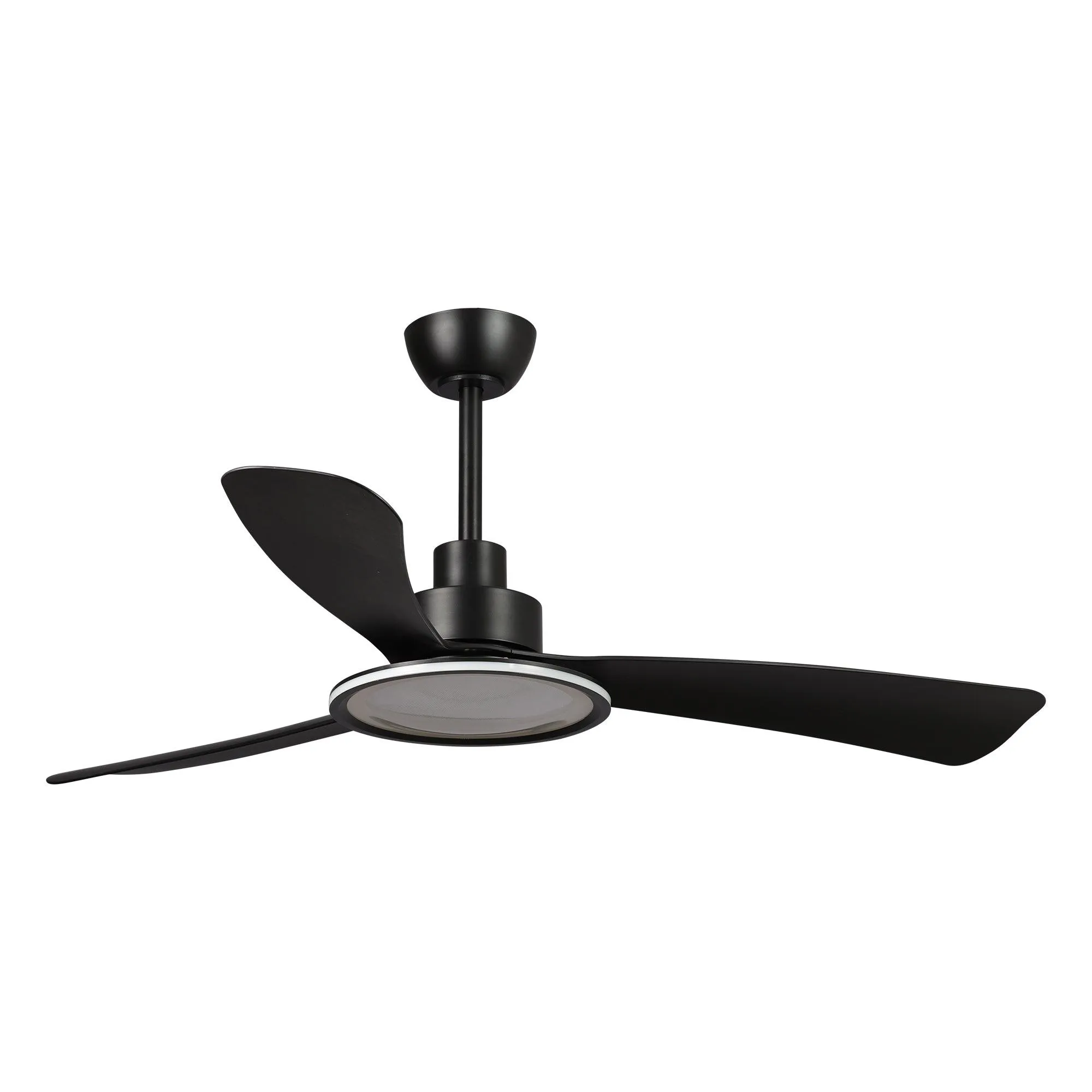 52" Bohemian Industrial DC Motor Downrod Mount Reversible Ceiling Fan with Lighting and Remote Control