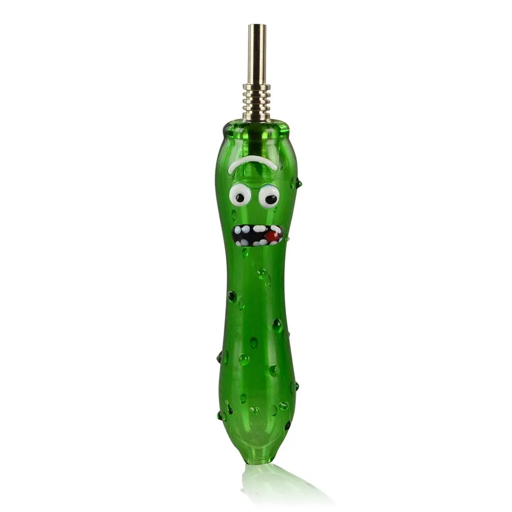 5.5" Pickle Glass Dab Straw