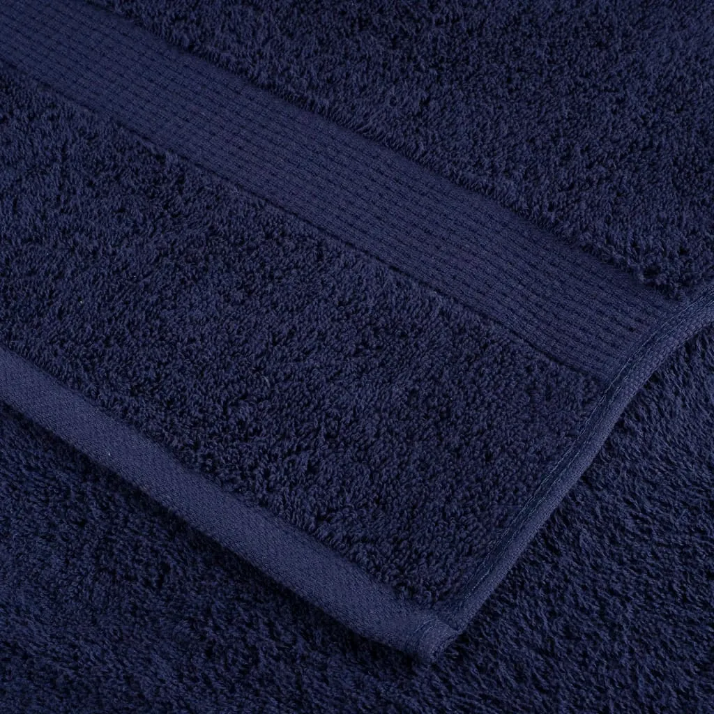 6 Piece Premium Towel Set Navy Blue 600 gsm 100% Cotton