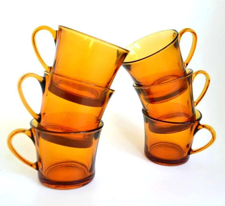 6 Pieces Glass Cups Set