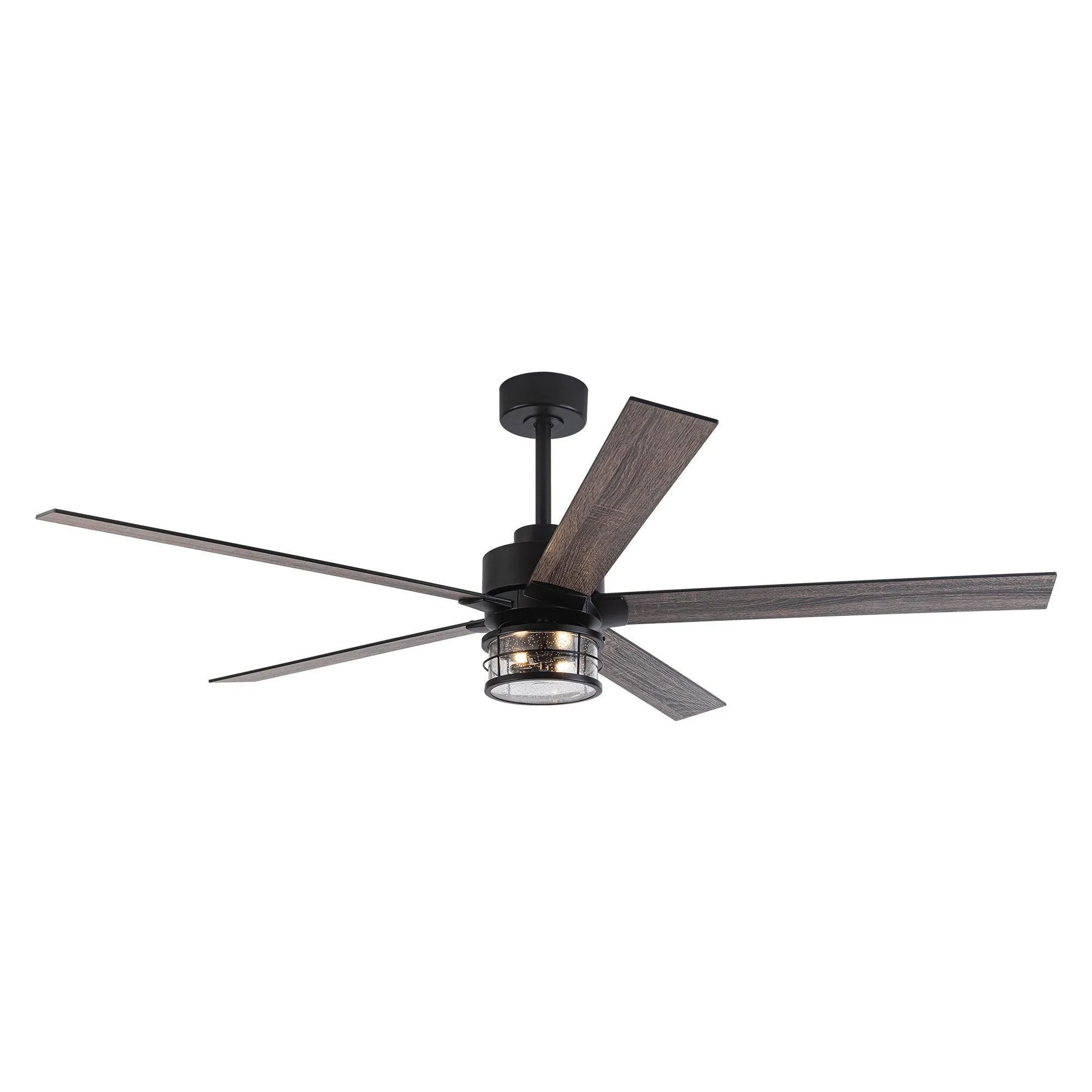 65" Modern Reversible Ceiling Fan with Lighting and Remote Control