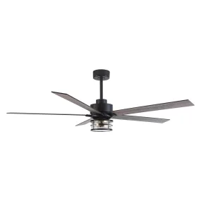 65" Modern Reversible Ceiling Fan with Lighting and Remote Control