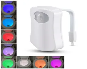 8 Colors Changing Toilet Bowl Light with Motion Sensor