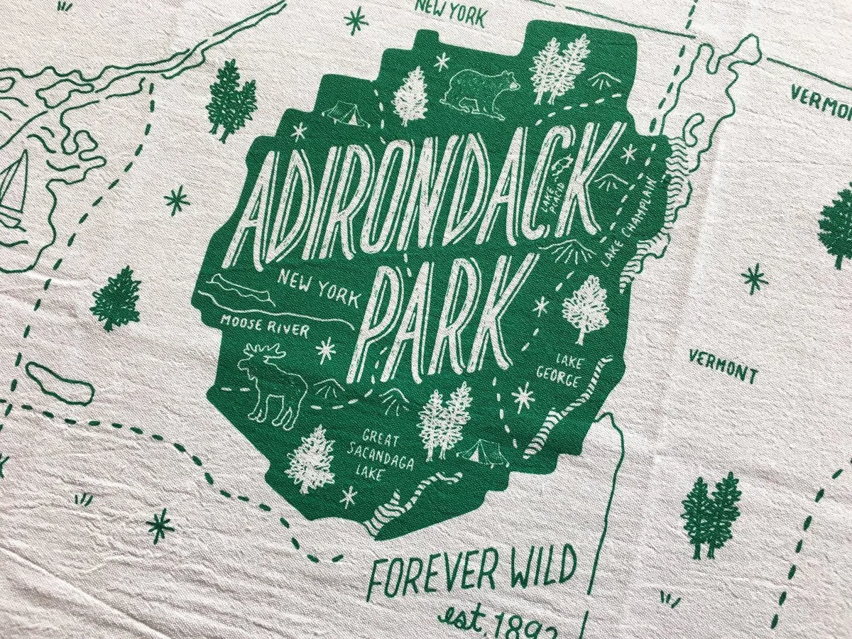 Adirondack Park Tea Towel