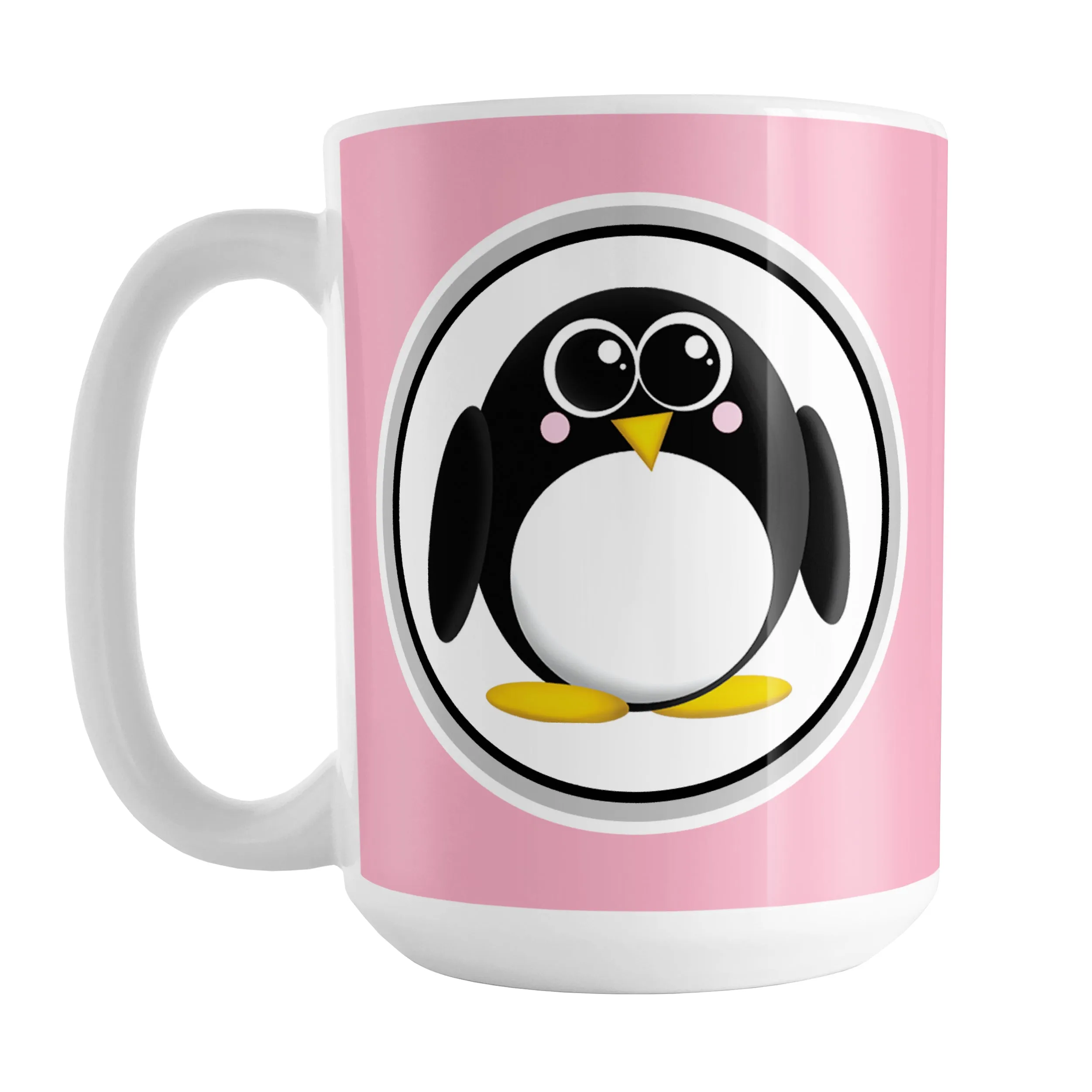 Adorable Pink Penguin Mug