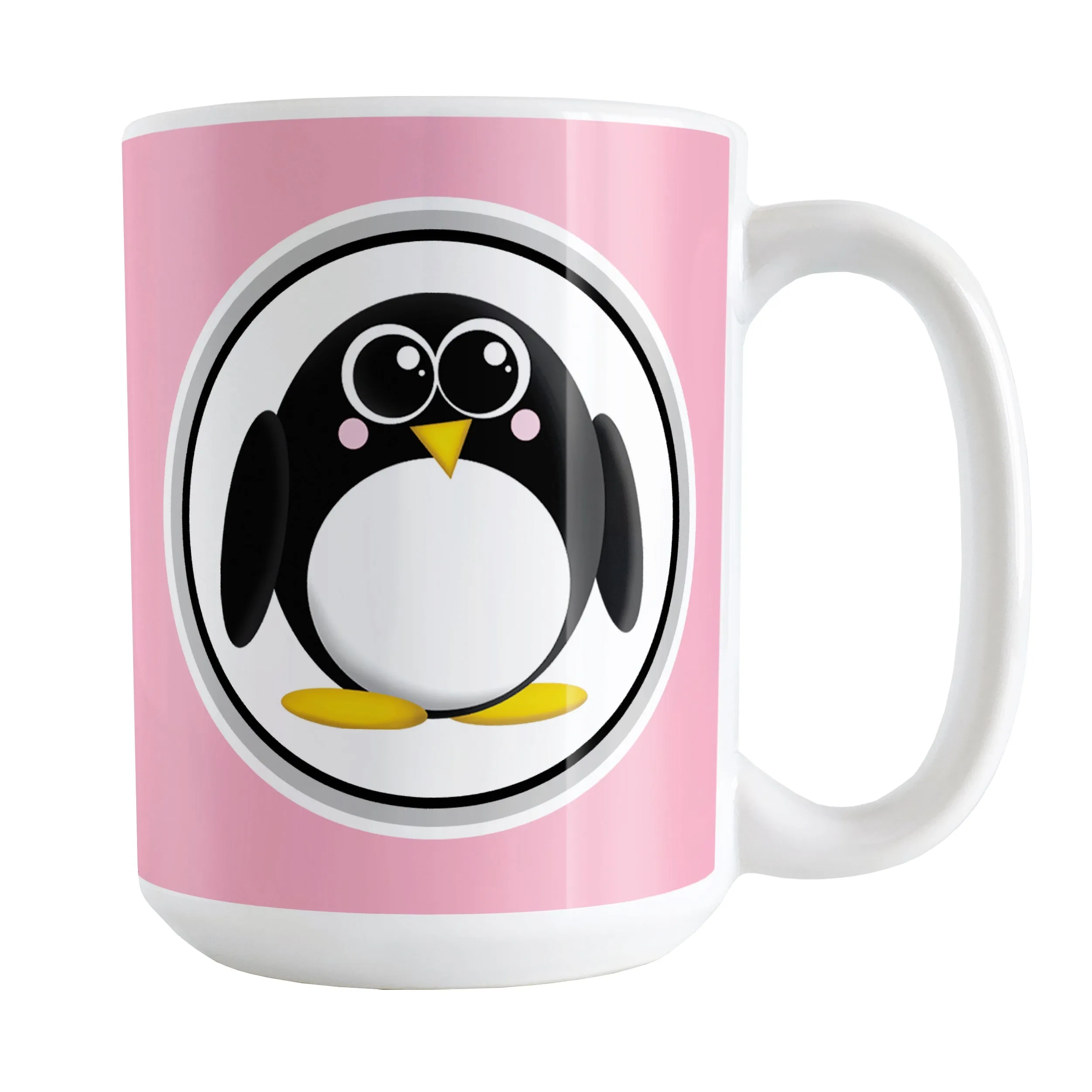 Adorable Pink Penguin Mug