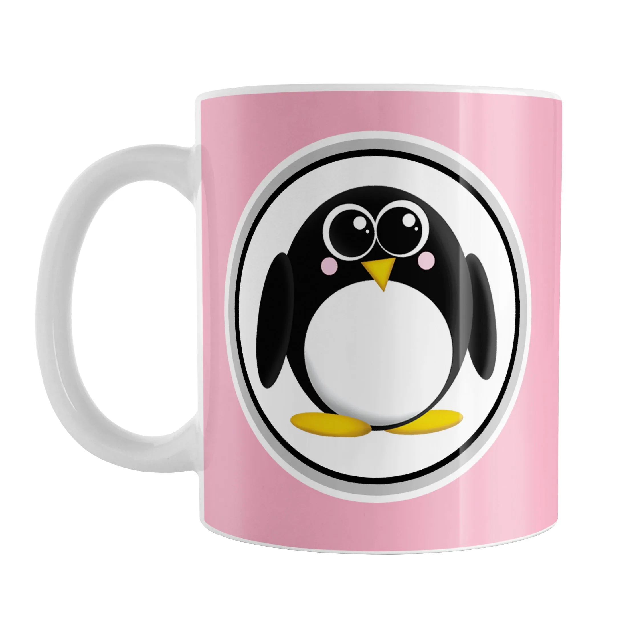 Adorable Pink Penguin Mug