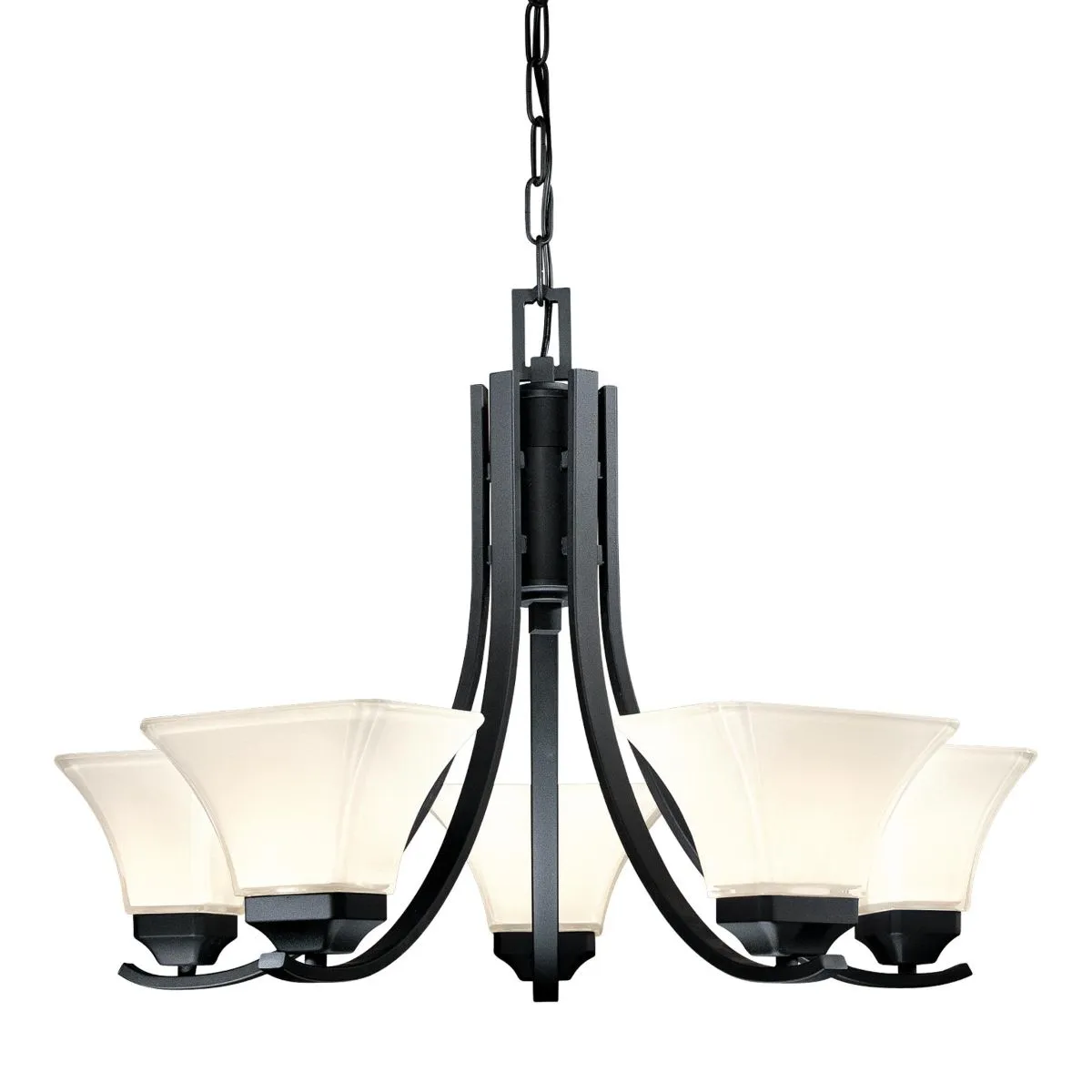 Agilis 27 in. 5 Lights Chandelier Black finish