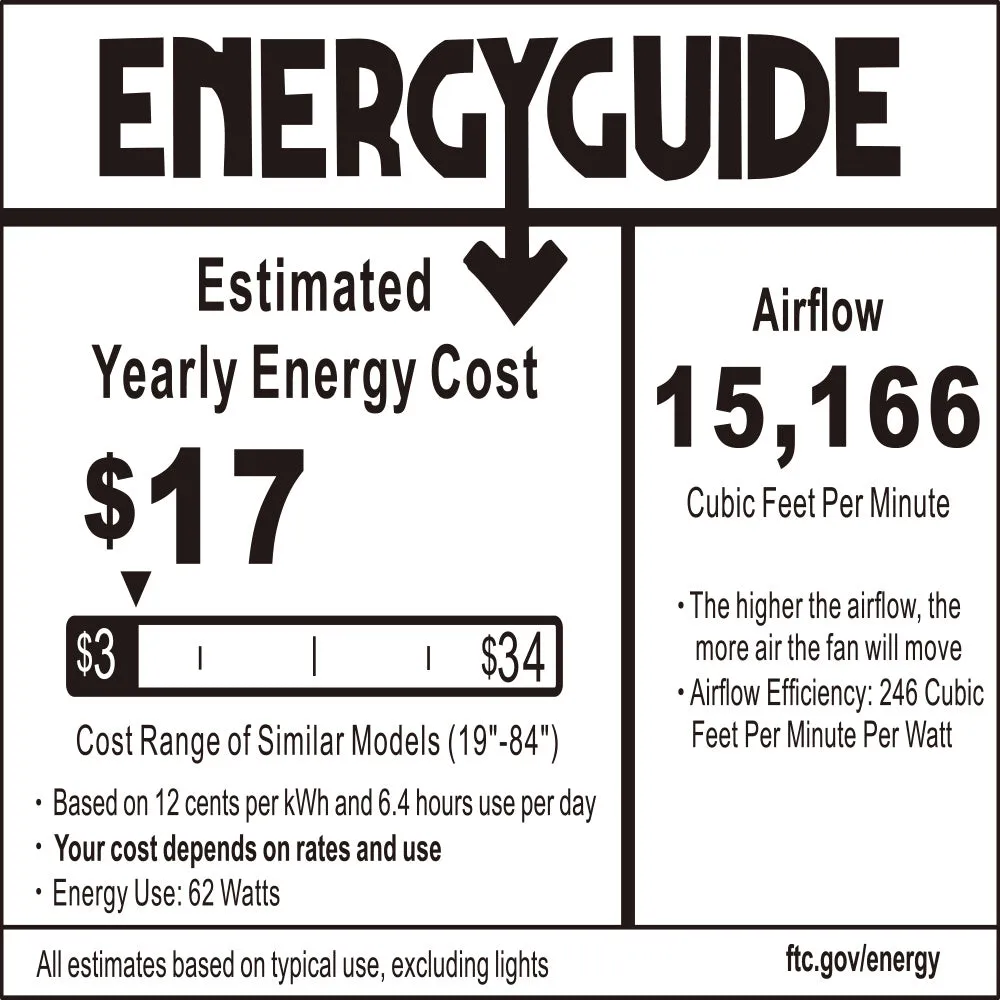 Alya 56" Industrial-Style Ceiling Fan with Remote and Wall Switch(NO LED)