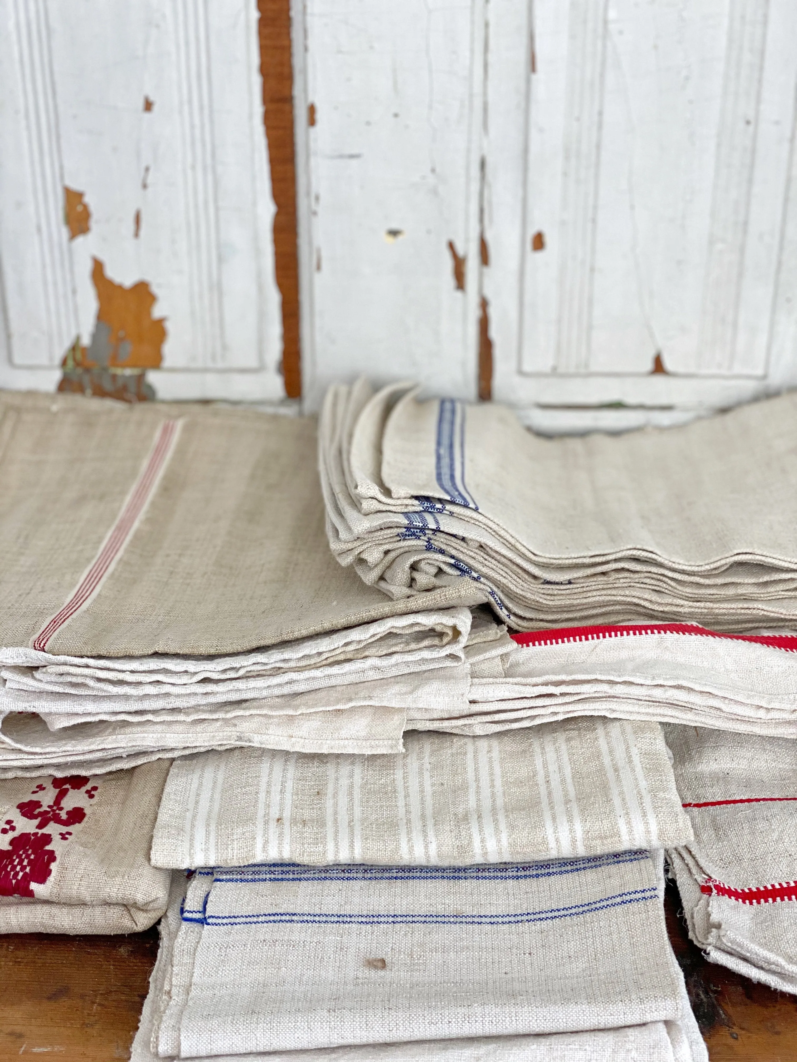 Antique European Grain Sack Towels