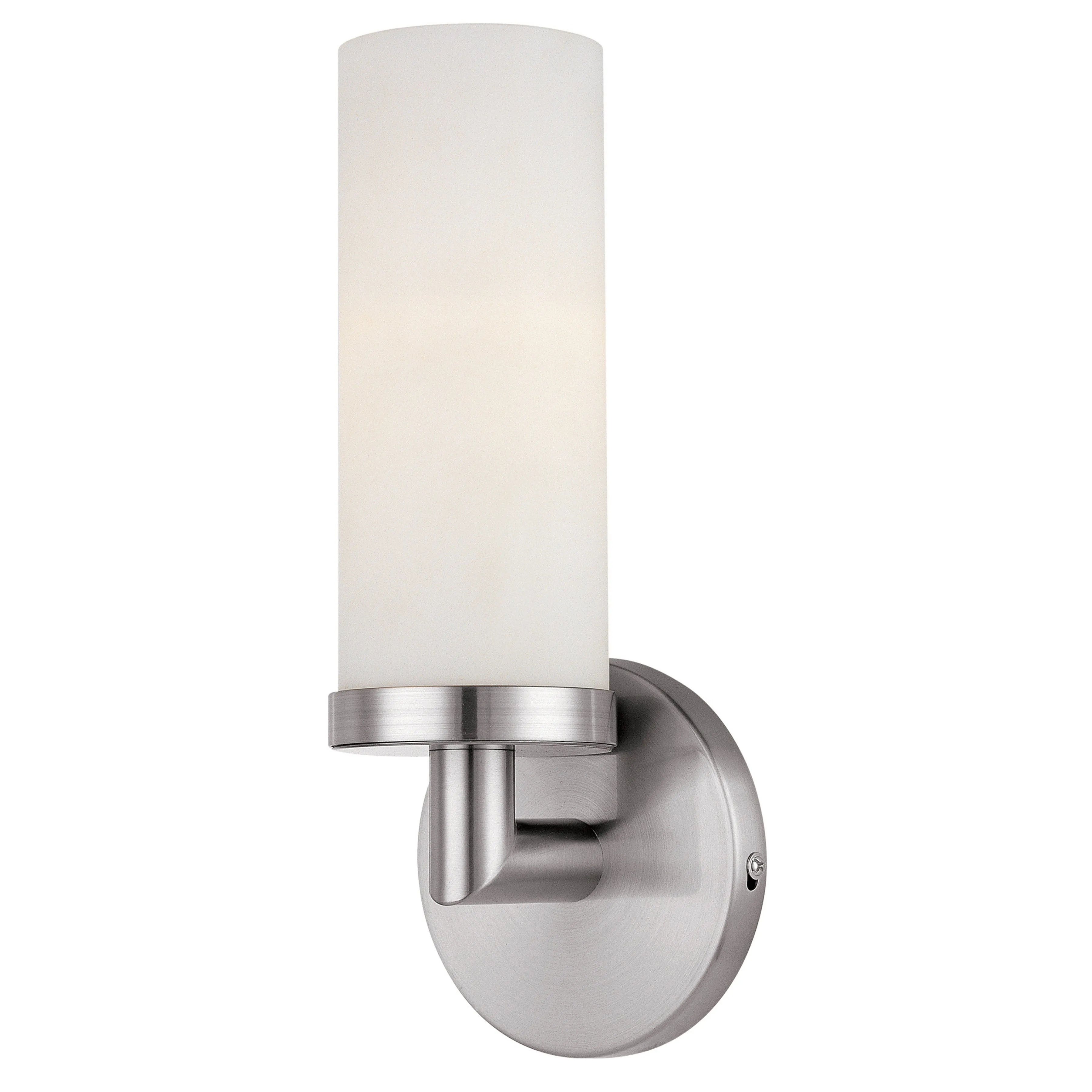 Aqueous Wall Sconce & Vanity Light, Brushed Steel