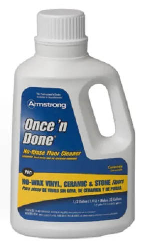 Armstrong 330806 1/2 Gallon Of Once N Done Concentrated Floor Cleaner - Quantity of 6