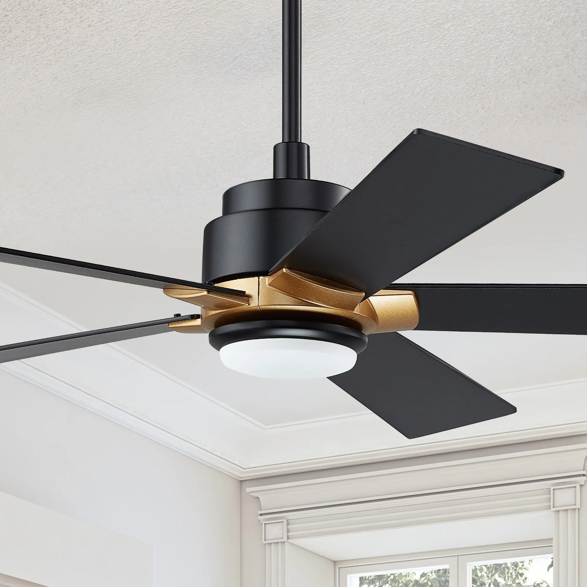 Aspen Smart Ceiling Fan with LED Light and Remote Outdoor/Indoor 52"