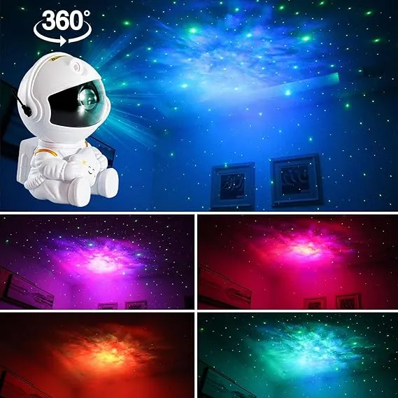 Astronaut Galaxy Projector Lamp | Led Night Light Decoration For Bedrooms – Electric