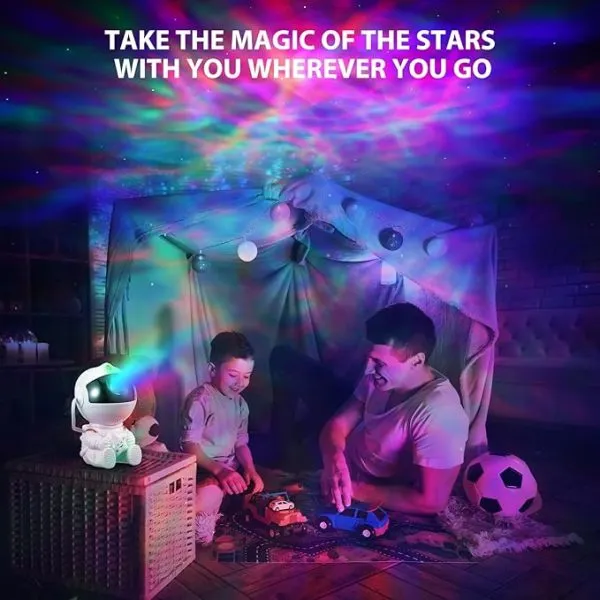 Astronaut Galaxy Projector Lamp | Led Night Light Decoration For Bedrooms – Electric