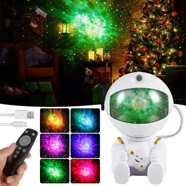 Astronaut Galaxy Projector Lamp | Led Night Light Decoration For Bedrooms – Electric