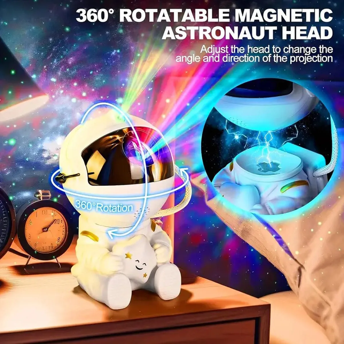 Astronaut Night Light Starry Galaxy Light Nebula Sky Star Projector