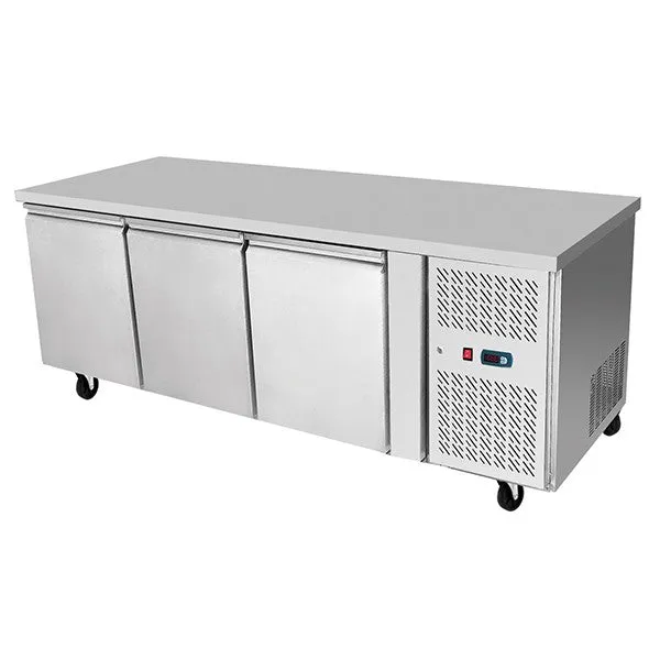 Atosa EPF3432 Underbench Three Door Cooling Fridge Table 1795 mm