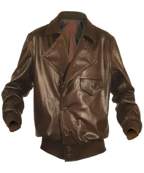 Barnstormer Leather Bomber Jacket