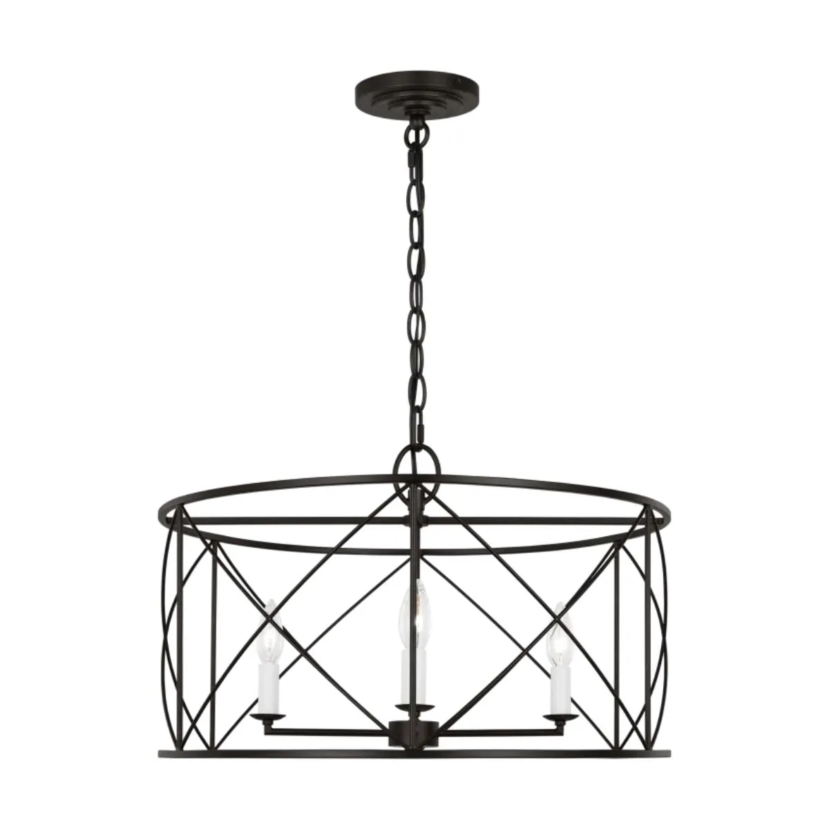 Beatrix 22 in. 4 lights Chandelier Iron finish