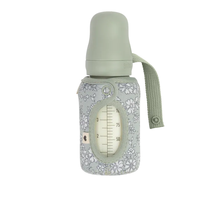 Bibs - Liberty print Sage green bottle sleeve