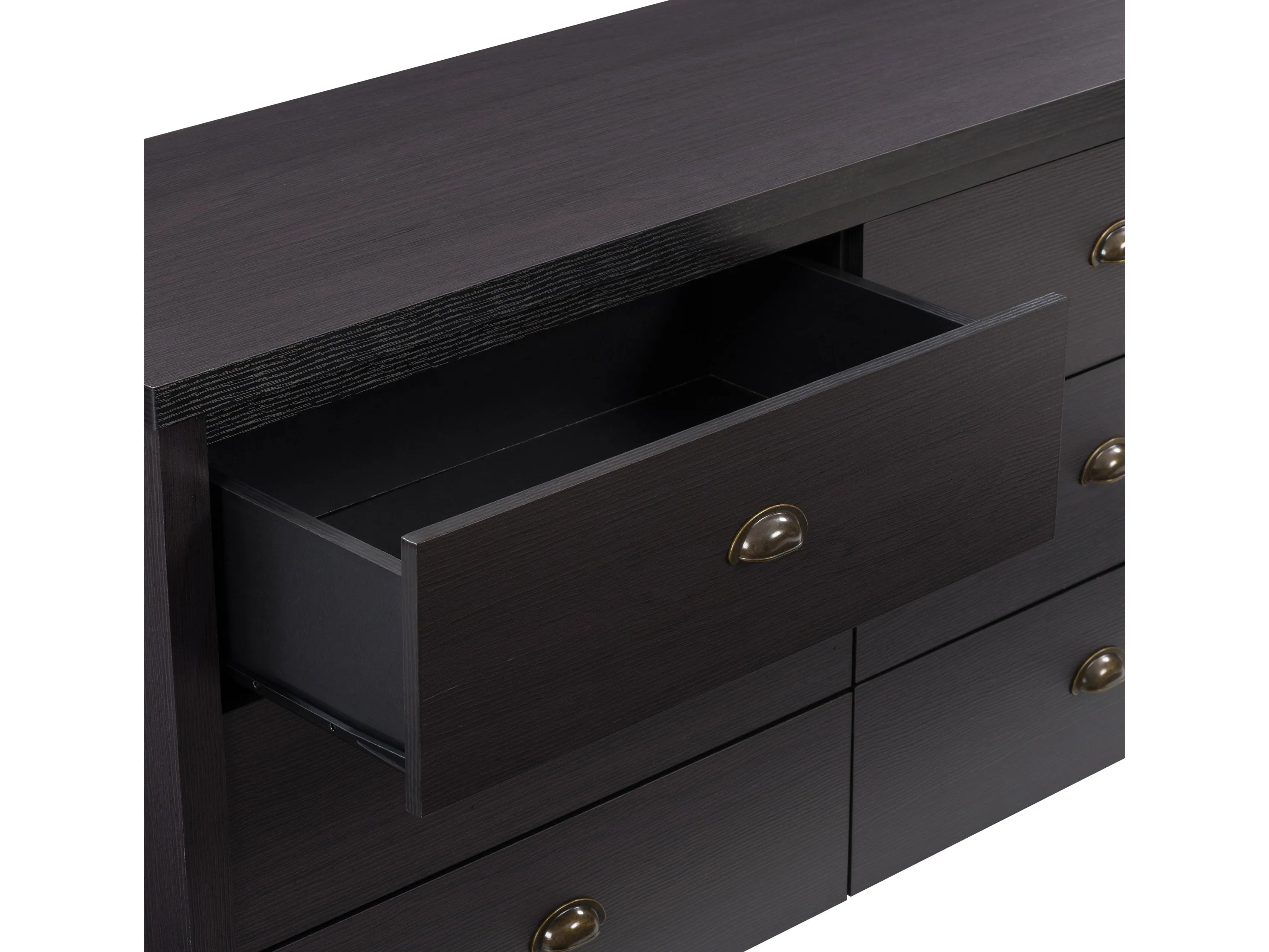 Black 6 Drawer Dresser