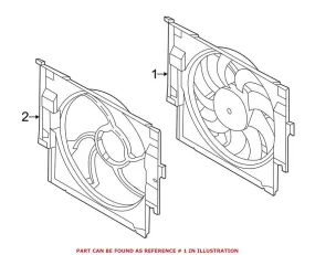 BMW Engine Cooling Fan Assembly 17418642161