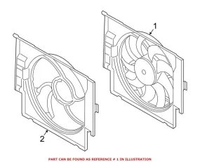 BMW Engine Cooling Fan Assembly 17428641965