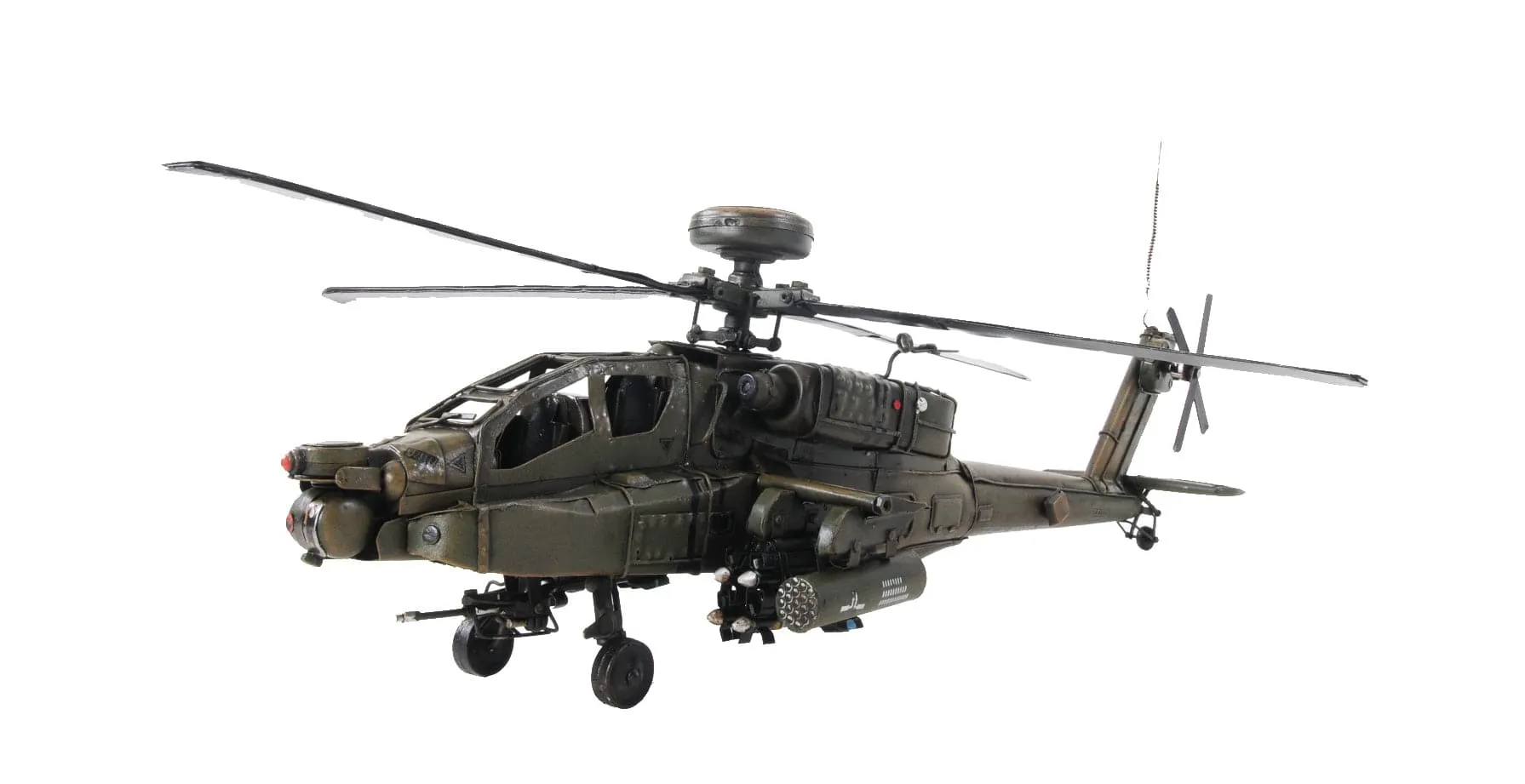 Boeing AH-64 Apache US Army’s Primary Attack helicopter Deck Top Metal Model