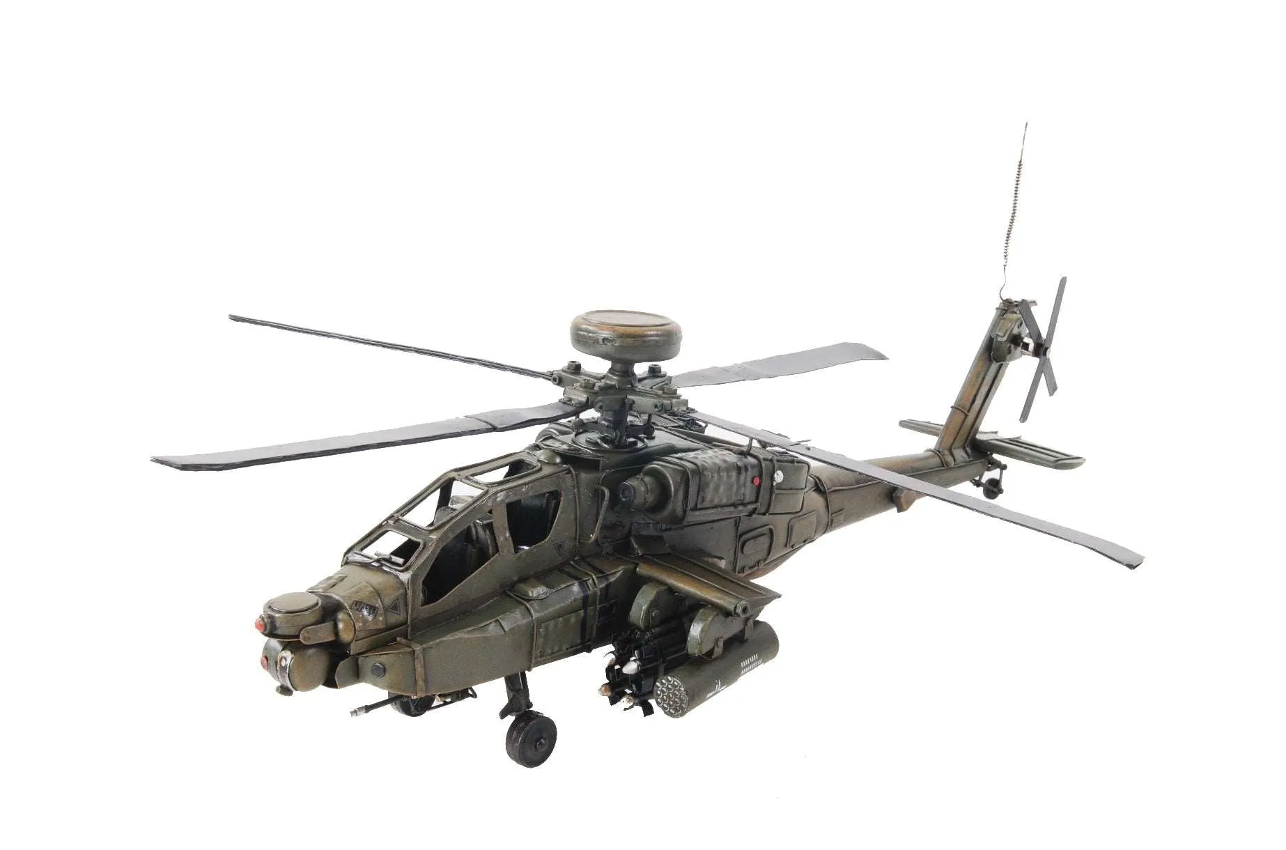 Boeing AH-64 Apache US Army’s Primary Attack helicopter Deck Top Metal Model