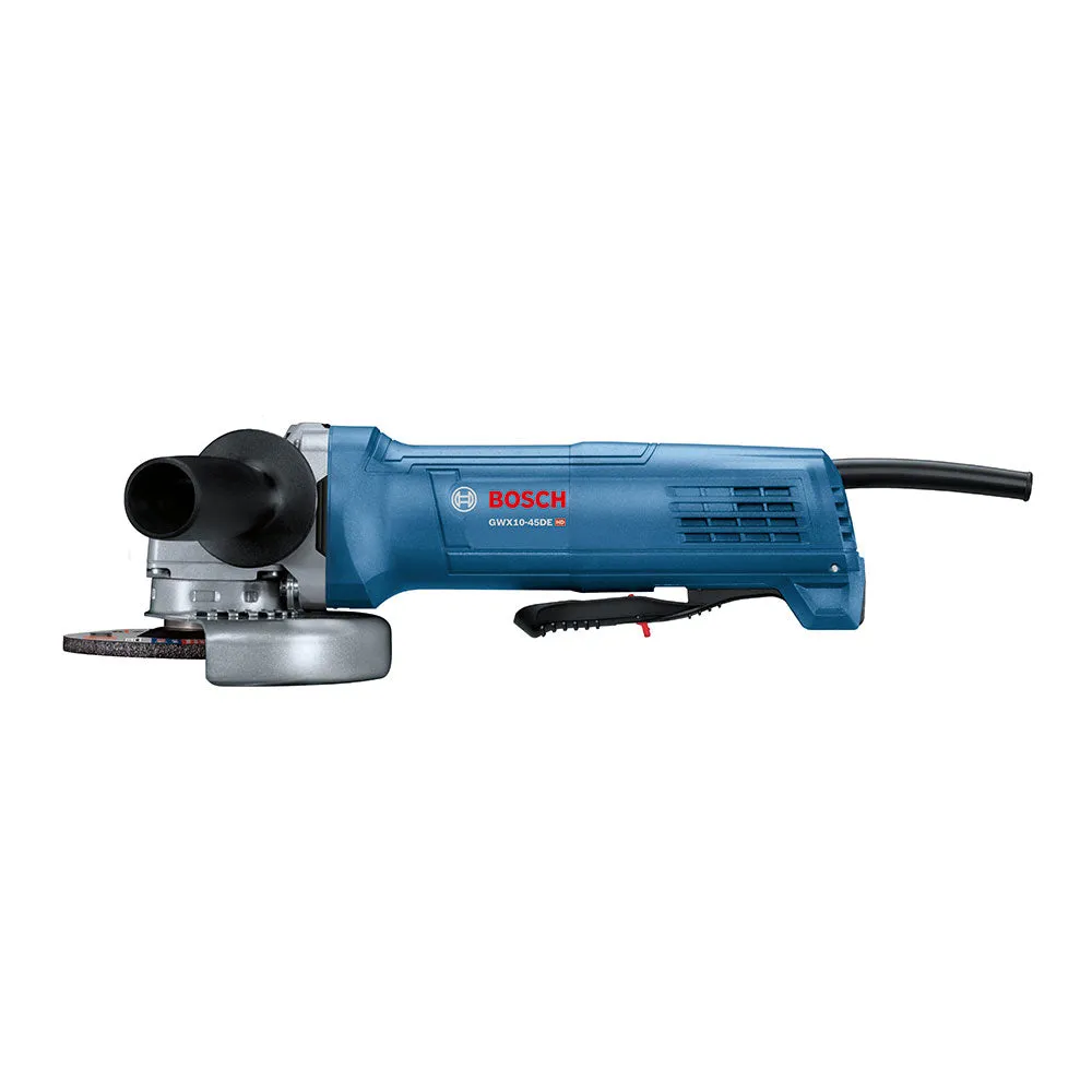 Bosch GWX10-45DE 4-1/2" 10A X-Lock Ergonomic Angle Grinder with No Lock-On Paddle Switch