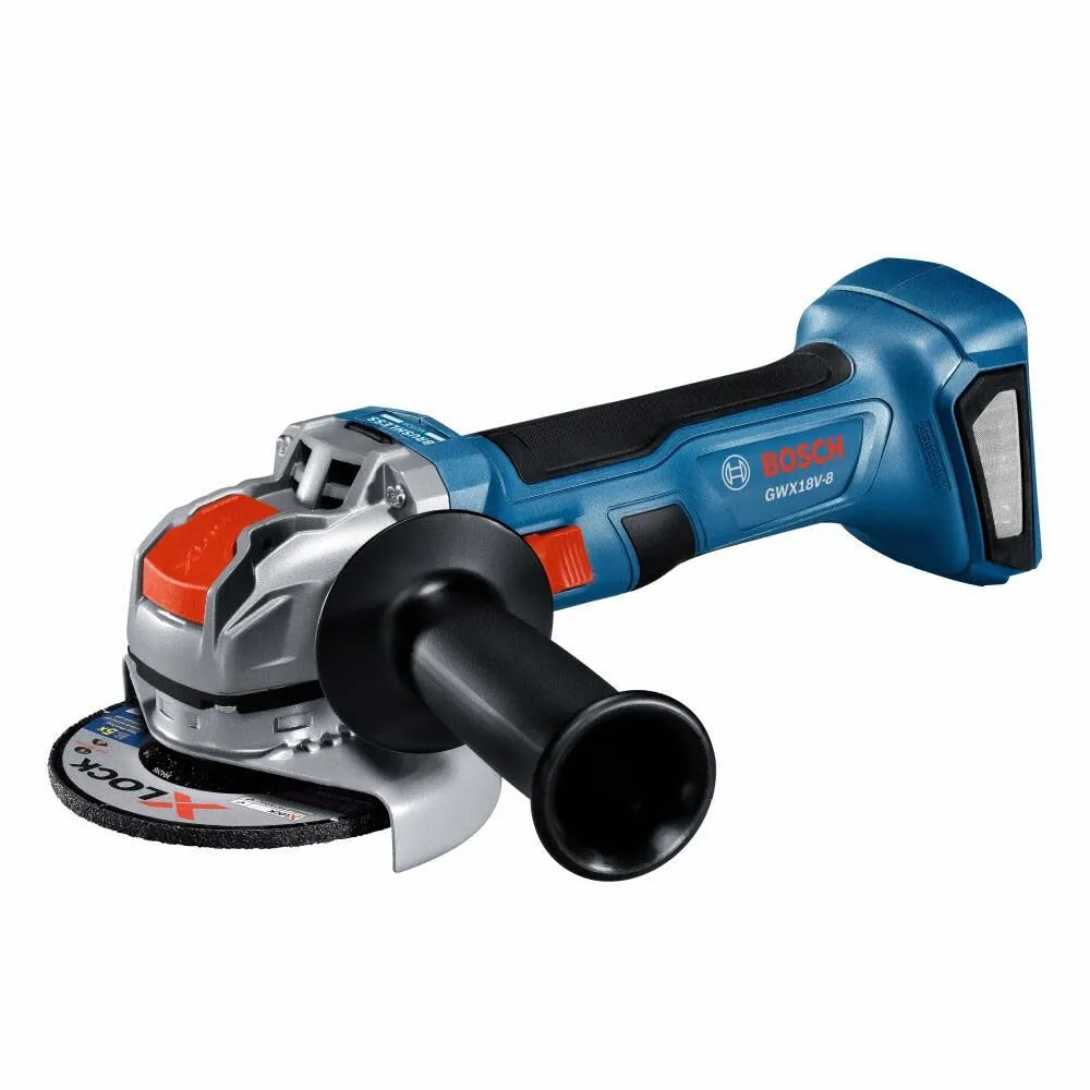 Bosch GWX18V-8B15 18V X-LOCK Brushless 4-1/2 In. Angle Grinder Kit with (1) CORE18V 4 Ah Advanced Power Battery