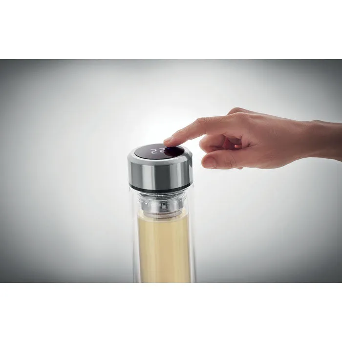 Bottle With Touch Thermometer | POLE GLASS - MO6169