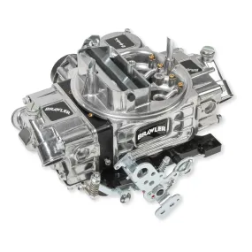 Brawler Brawler Street 750 CFM 4-Barrel Carburetor - Square Bore - Electric Choke - Vacuum Secondary - Dual Inlet - Black Anodized / Polished